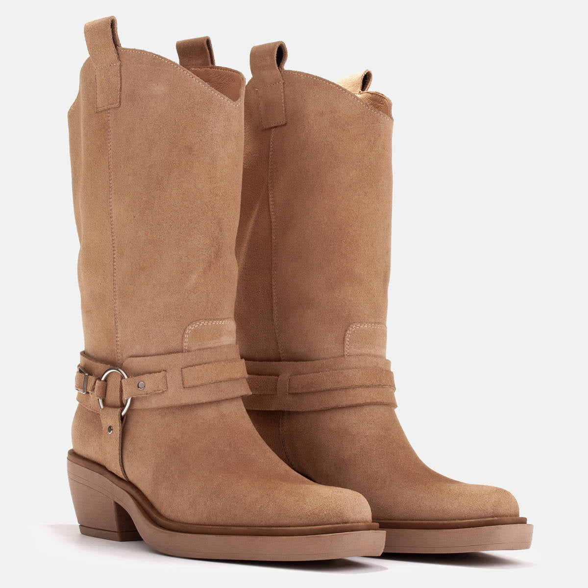 Kowbojki z ozdobnym paskiem - zdjęcie 6