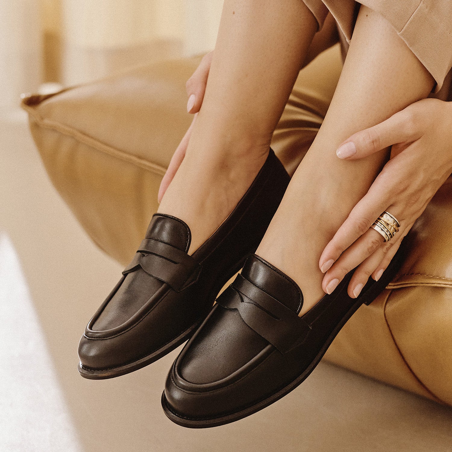 Loafersy Lorenzo Black - zdjęcie 2