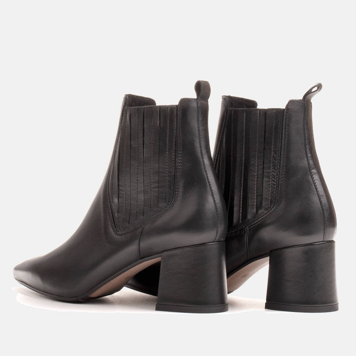 Ocieplane eleganckie botki z elastyczną gumą w cholewce - zdjęcie 4