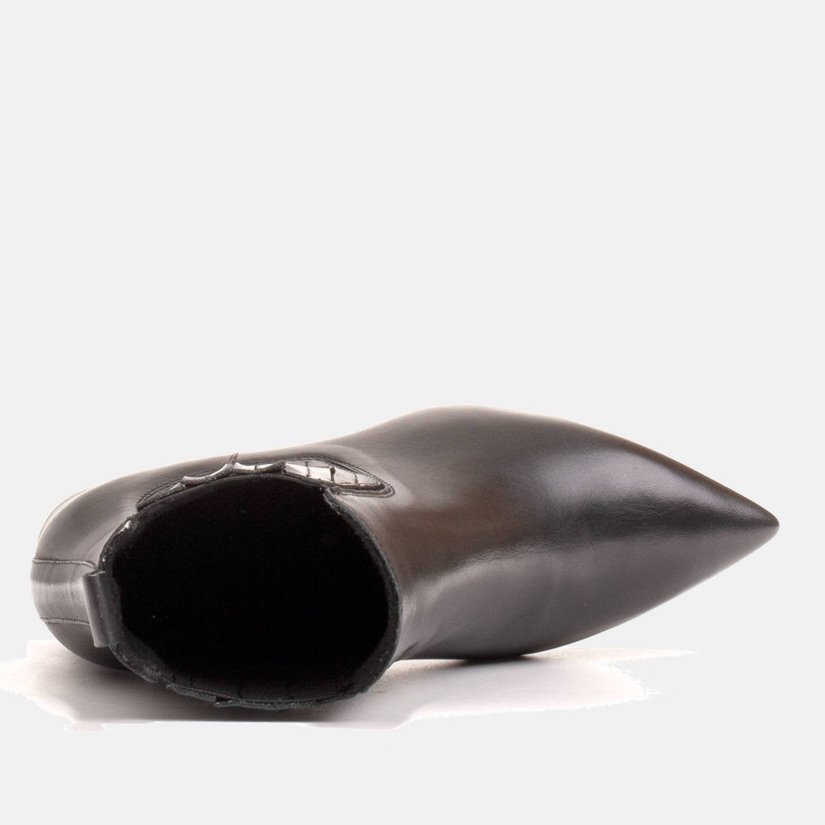 Ocieplane eleganckie botki z elastyczną gumą w cholewce - zdjęcie 6