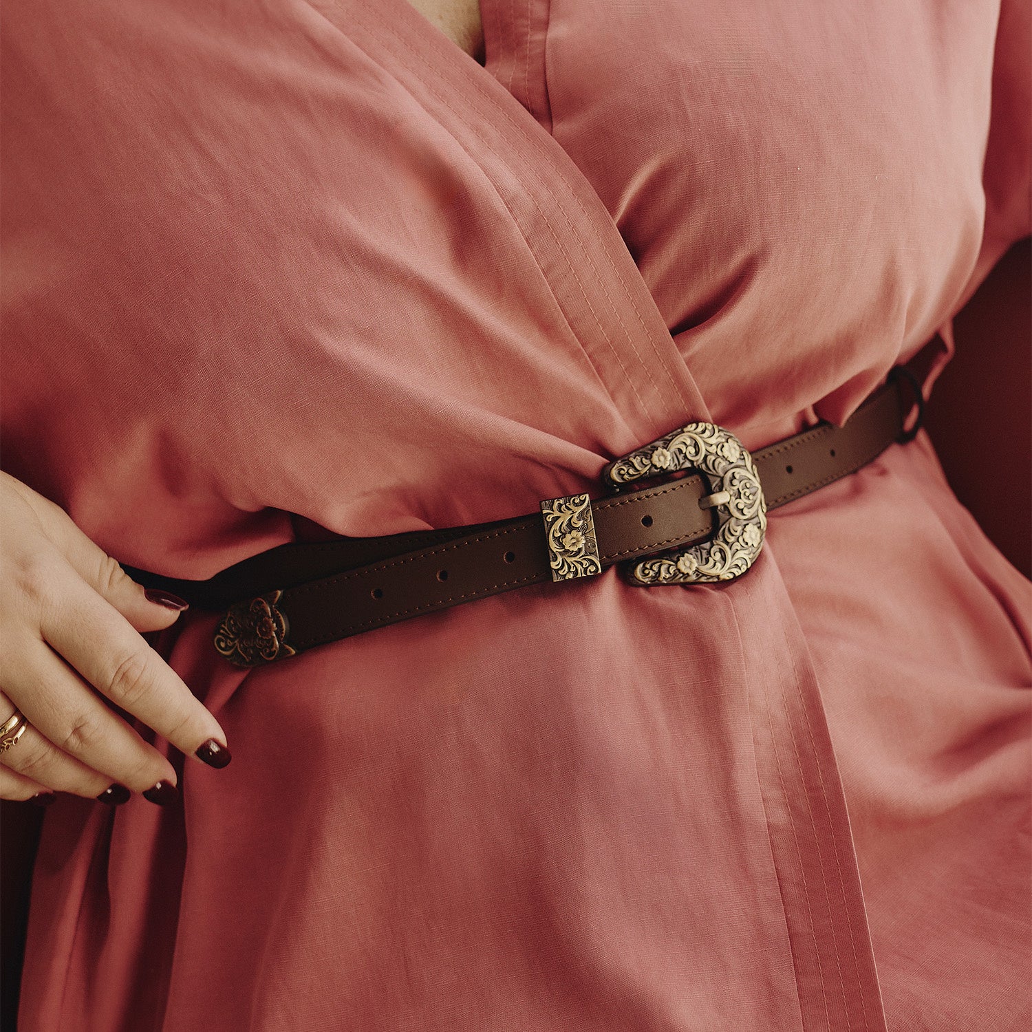 Pasek Vintage Brown - zdjęcie 2