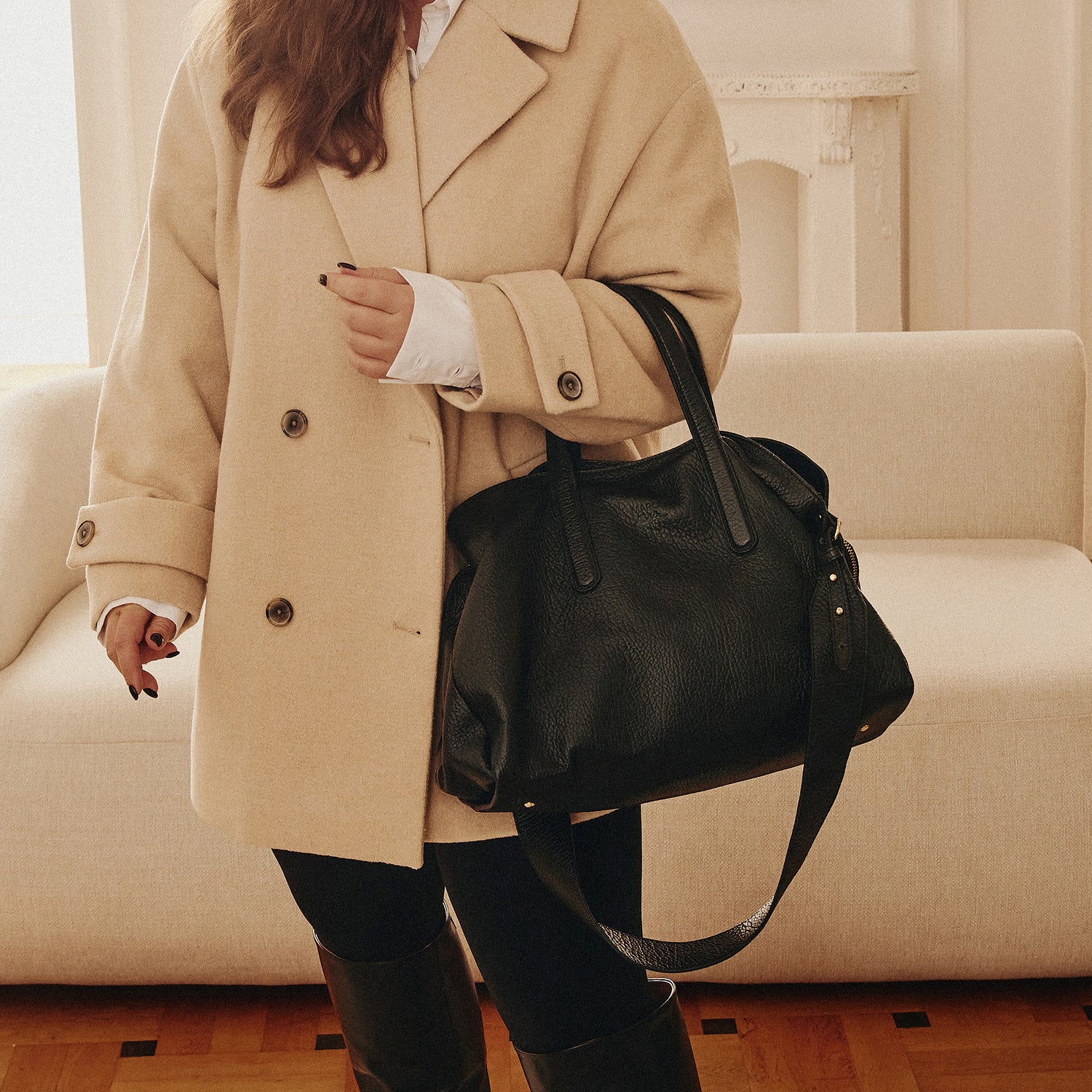 Shopperka Lara Czarna - zdjęcie 2