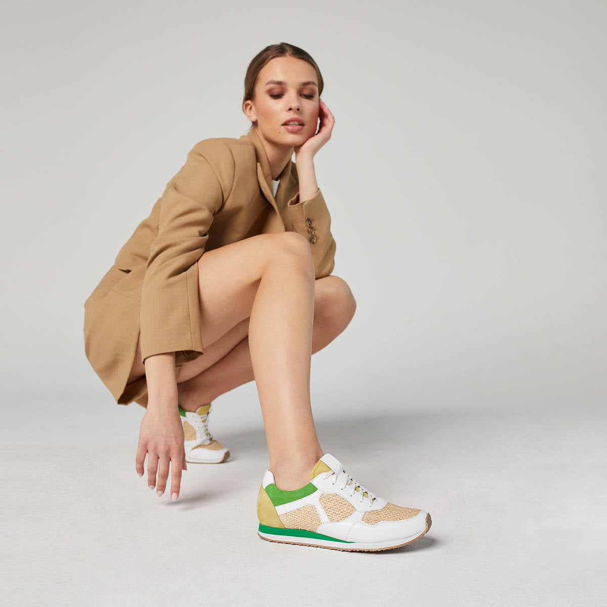 Sneakersy Miraflor Rafia - zdjęcie 2