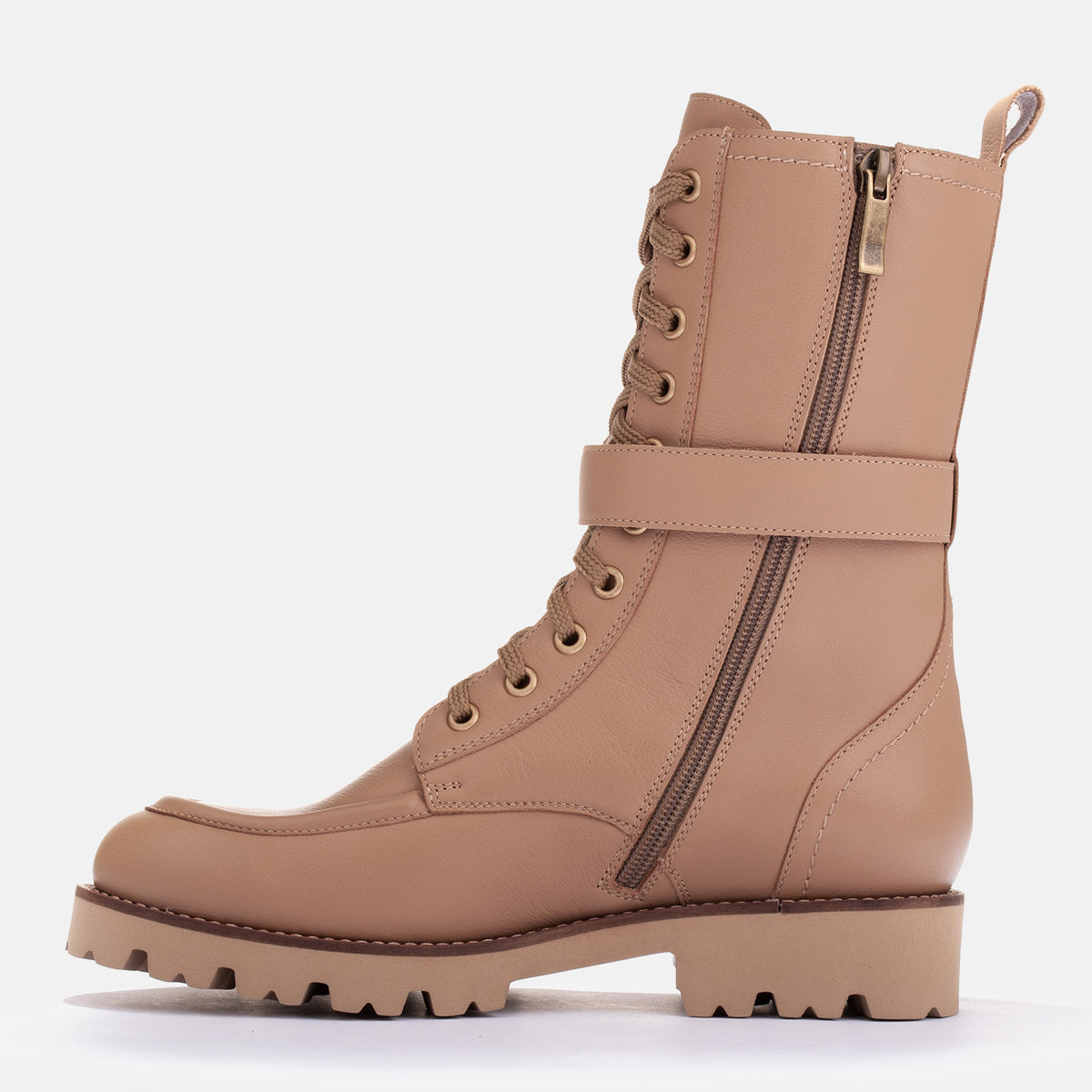 Trapery z paskiem i klamrą - zdjęcie 5