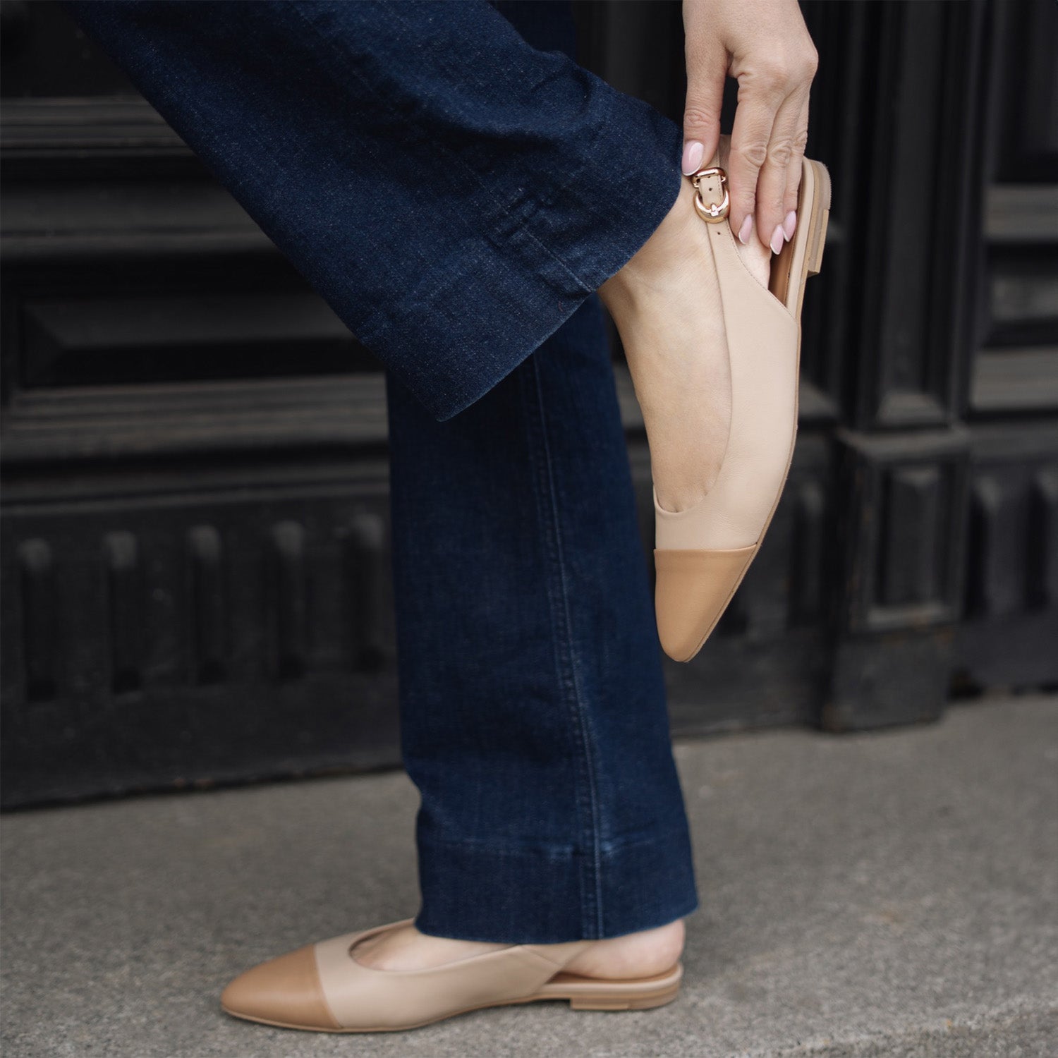 Baleriny Bilbao bez pięty