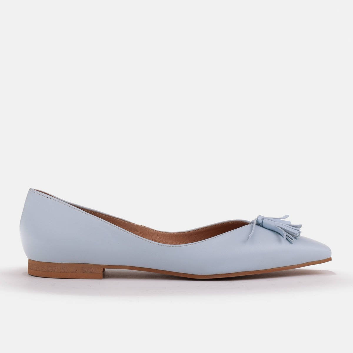 Baleriny damskie z niskimi bokami - zdjęcie 1