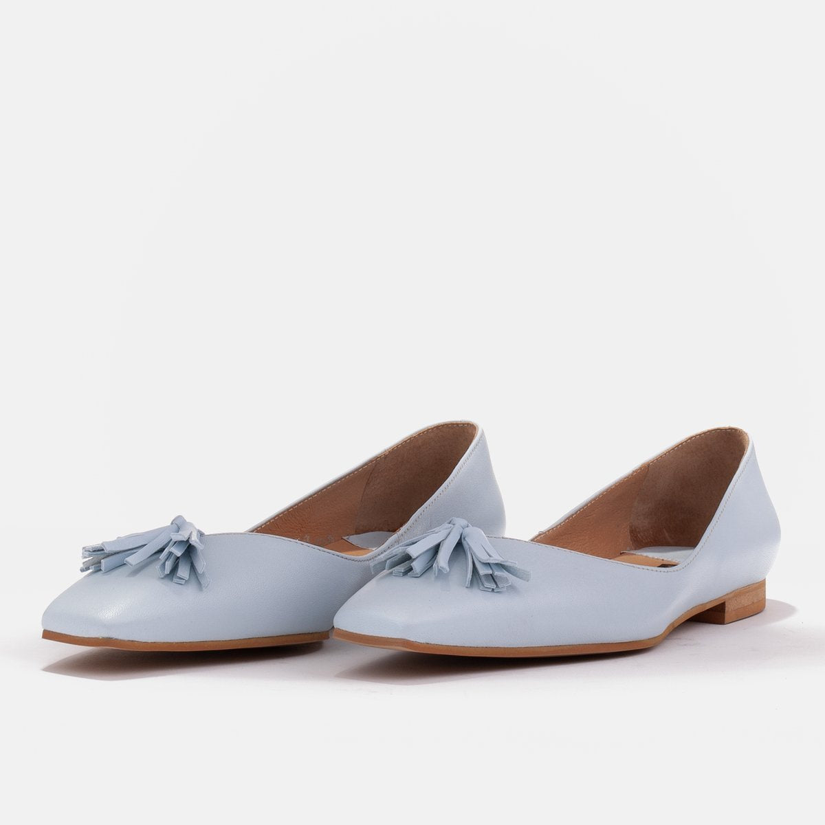 Baleriny damskie z niskimi bokami - zdjęcie 7