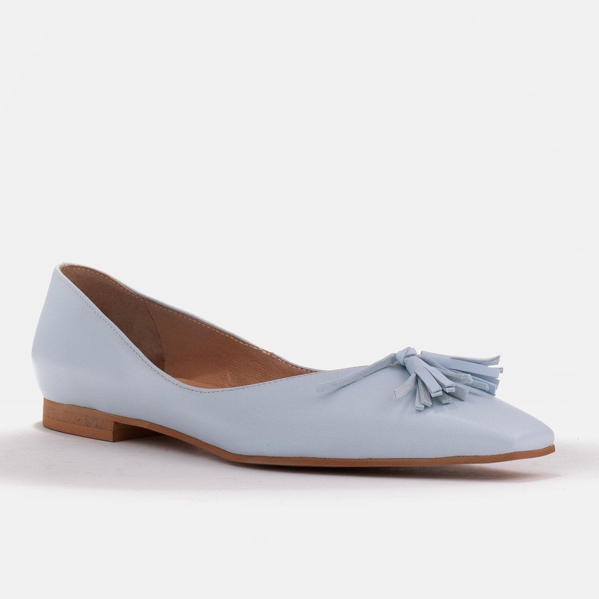 Baleriny damskie z niskimi bokami - zdjęcie 5