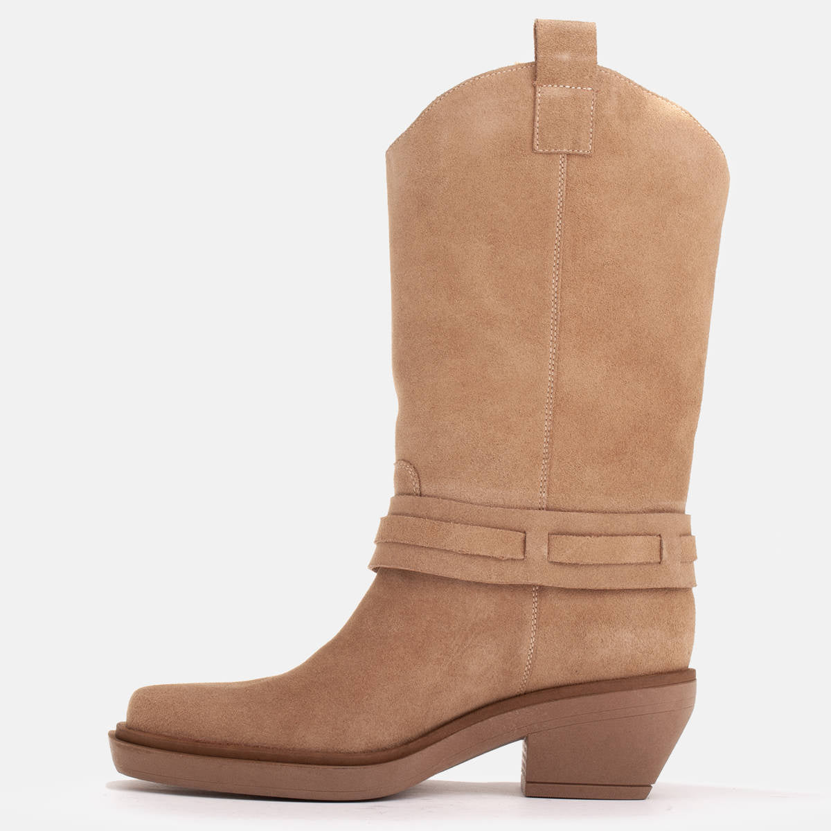 Kowbojki z ozdobnym paskiem - zdjęcie 5