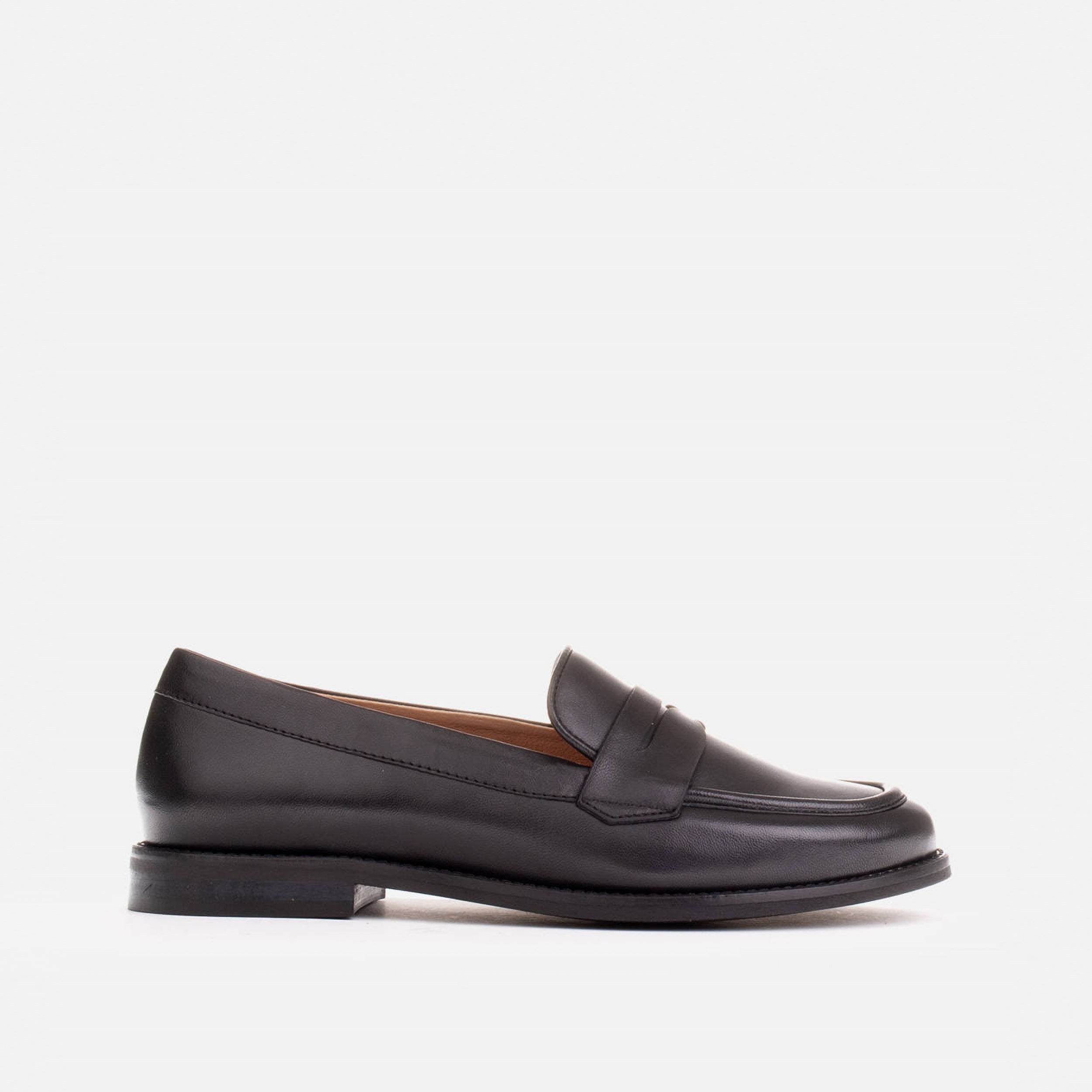 Loafersy Lorenzo Black - zdjęcie 1