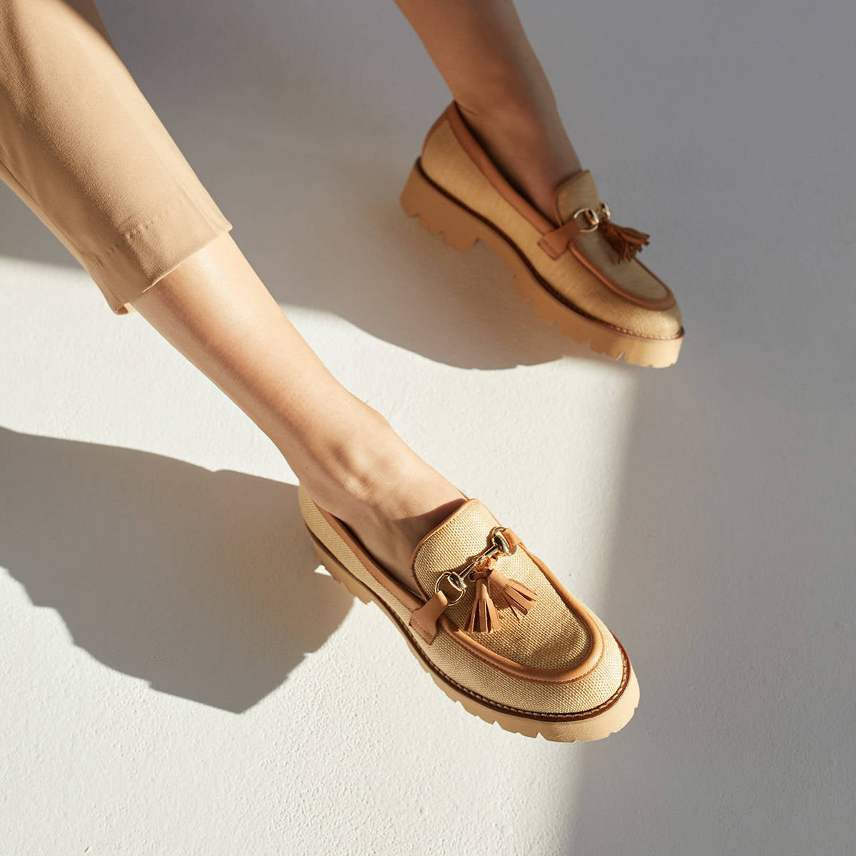 Mokasyny Fabienne Rafia - zdjęcie 4