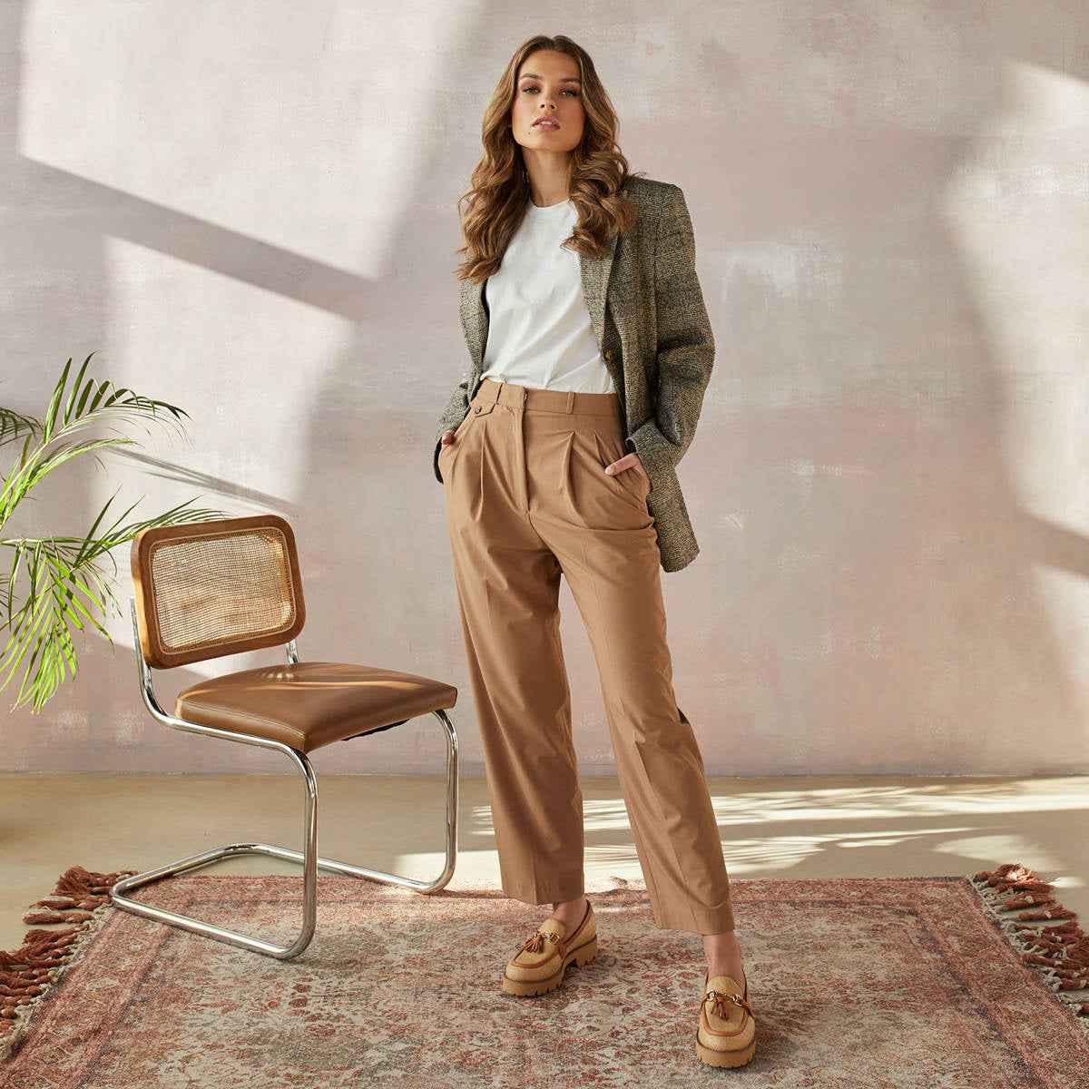 Mokasyny Fabienne Rafia - zdjęcie 2