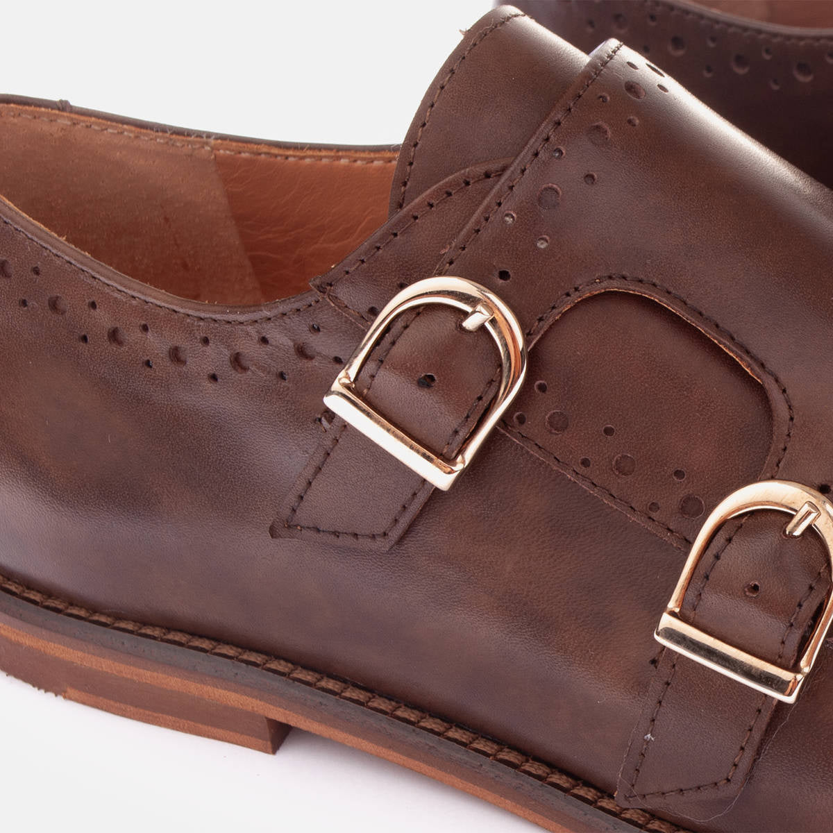 Monki z naturalnej skóry - zdjęcie 5