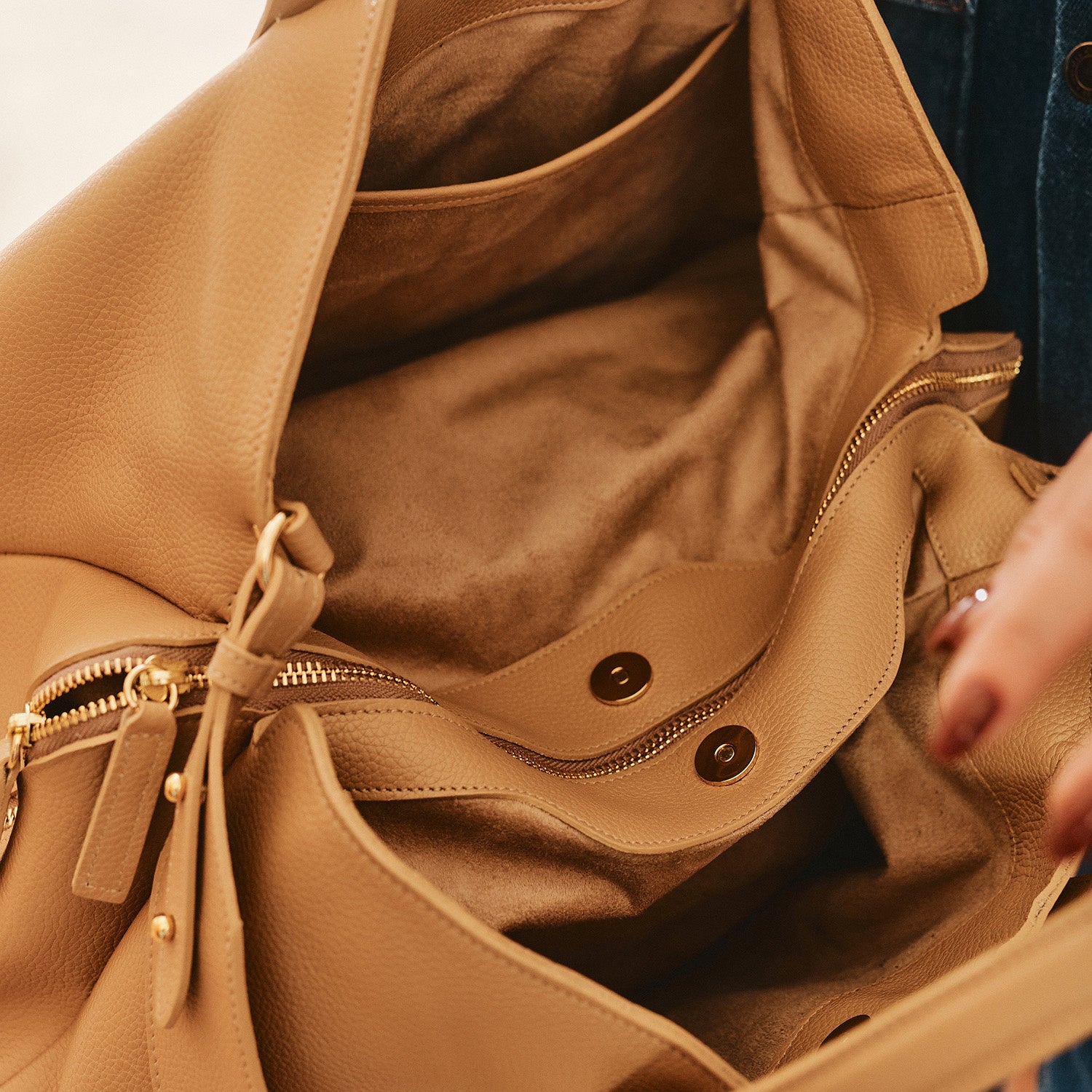 Shopperka Lara Beż - zdjęcie 6