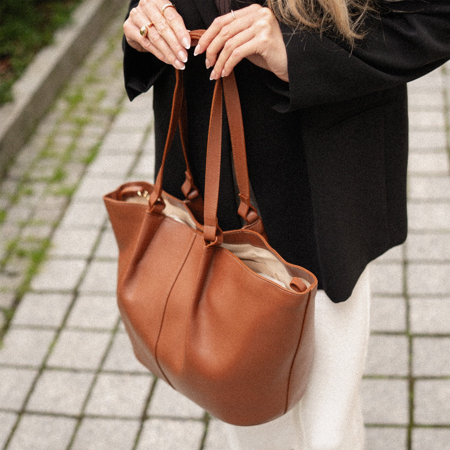 Shopperka Luna Brązowa - zdjęcie 4