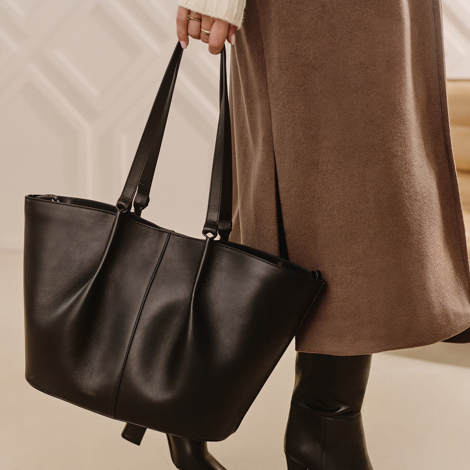 Shopperka Luna Czarna - zdjęcie 2