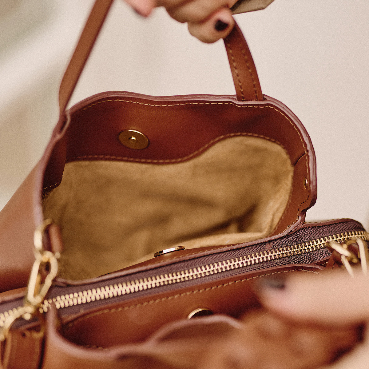 Torebka Lily Brązowa - zdjęcie 5