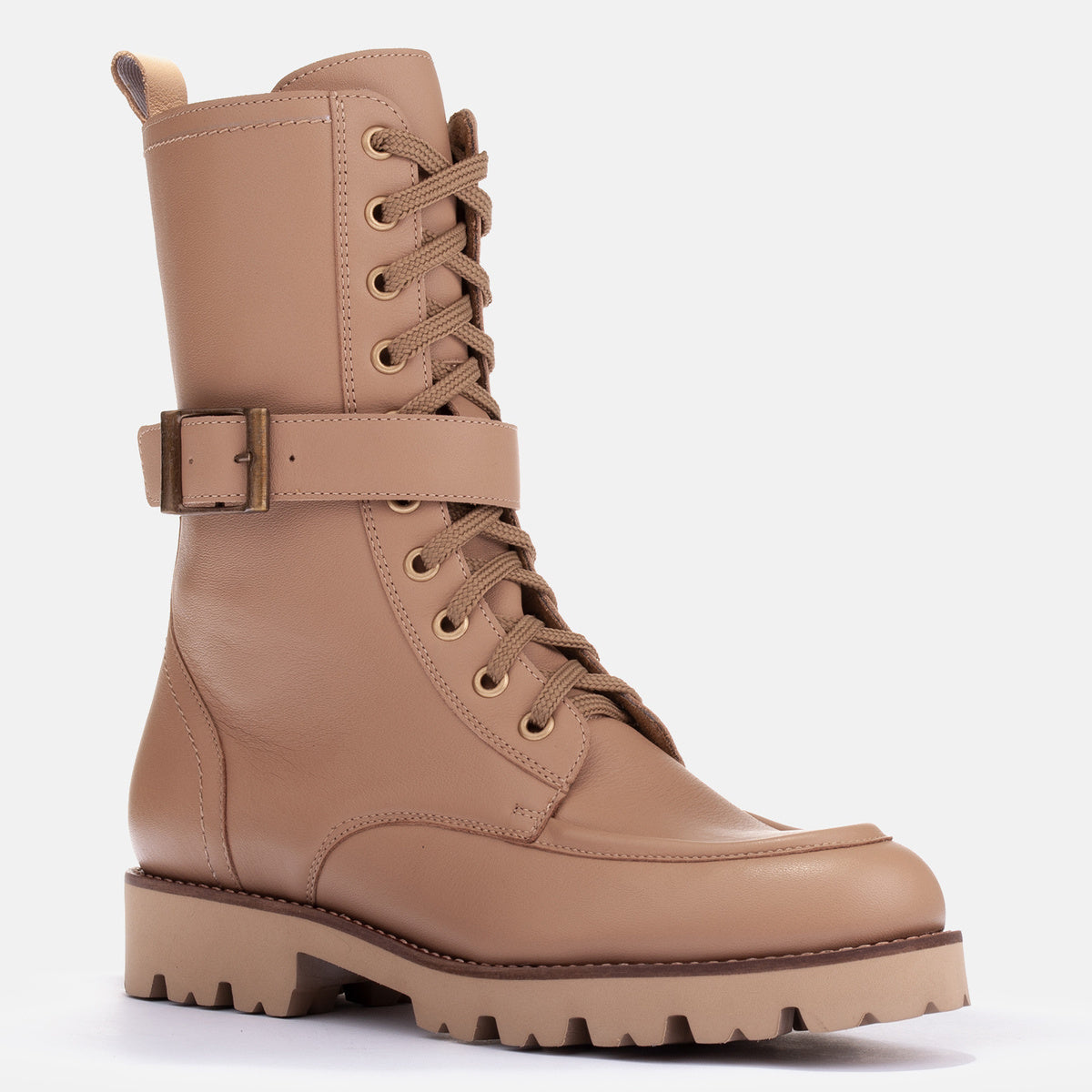 Trapery z paskiem i klamrą - zdjęcie 4